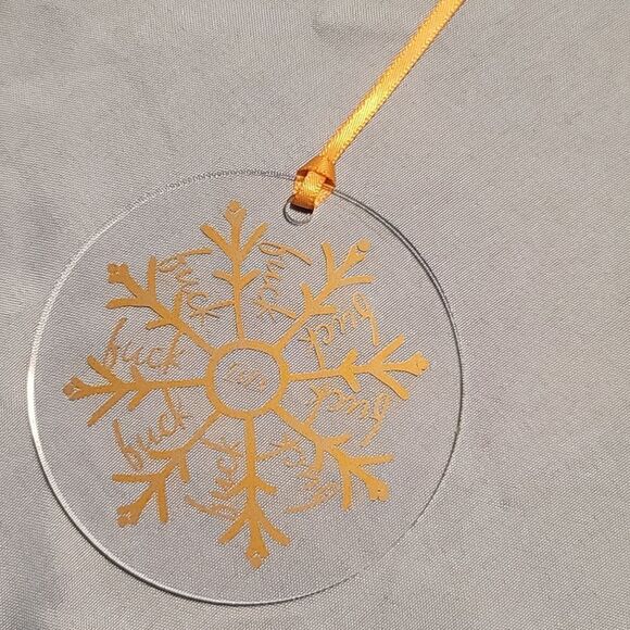 2020 F* Snowflake Ornament - Picture 1 of 1
